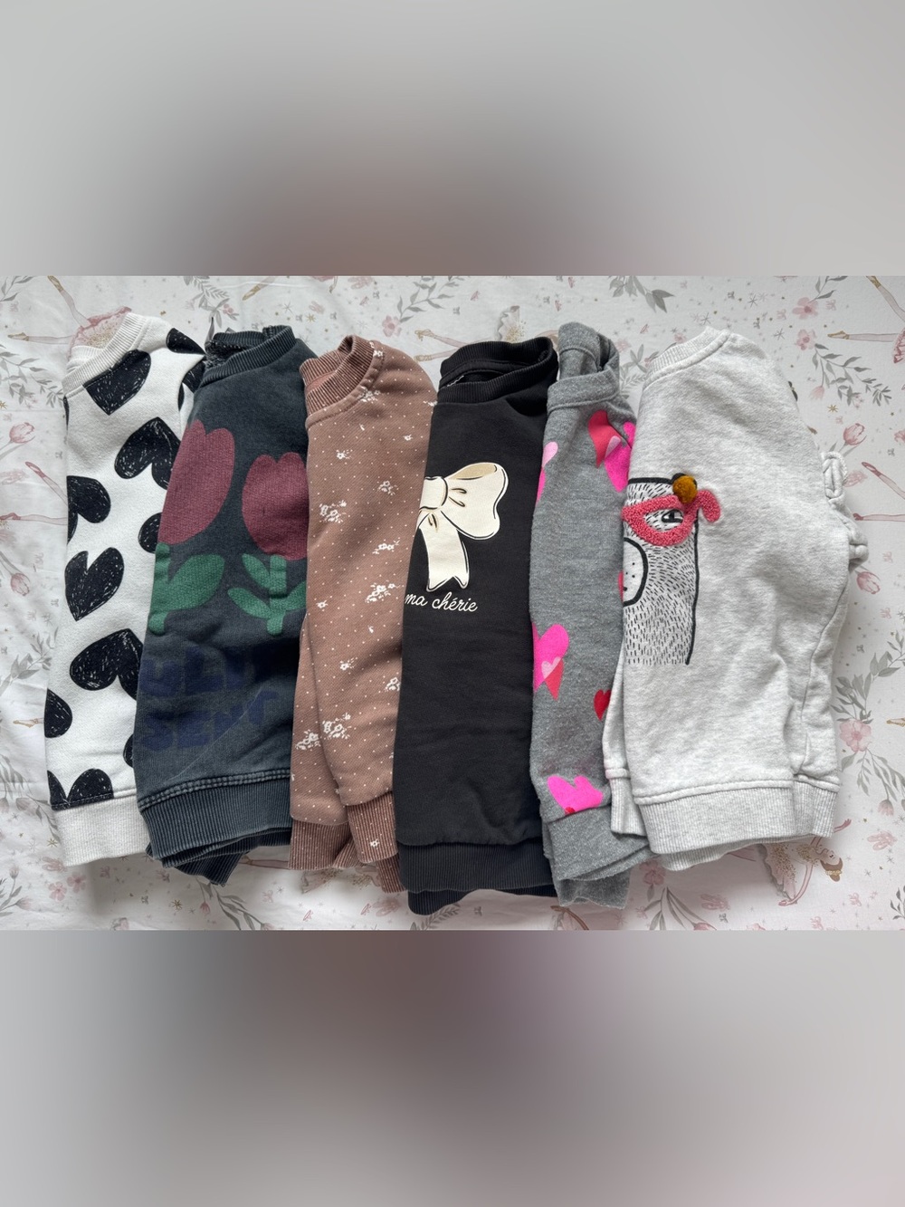 Girls Size 3-4 Sweatshirt Lot 6 Pullovers Zara H&M Cat & Jack Art Class Bundle - Picture 12 of 12
